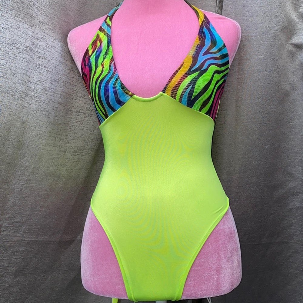 Exotic Night Club Bodysuit Small Stretchy